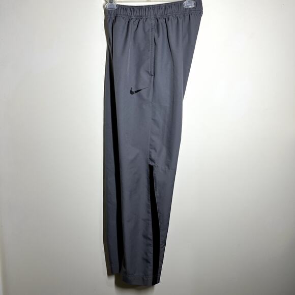 Nike Dri-Fit Track Pants Sz Small Gray Sweatpants Gray w/ Black Jogger Athletic - Picture 3 of 13